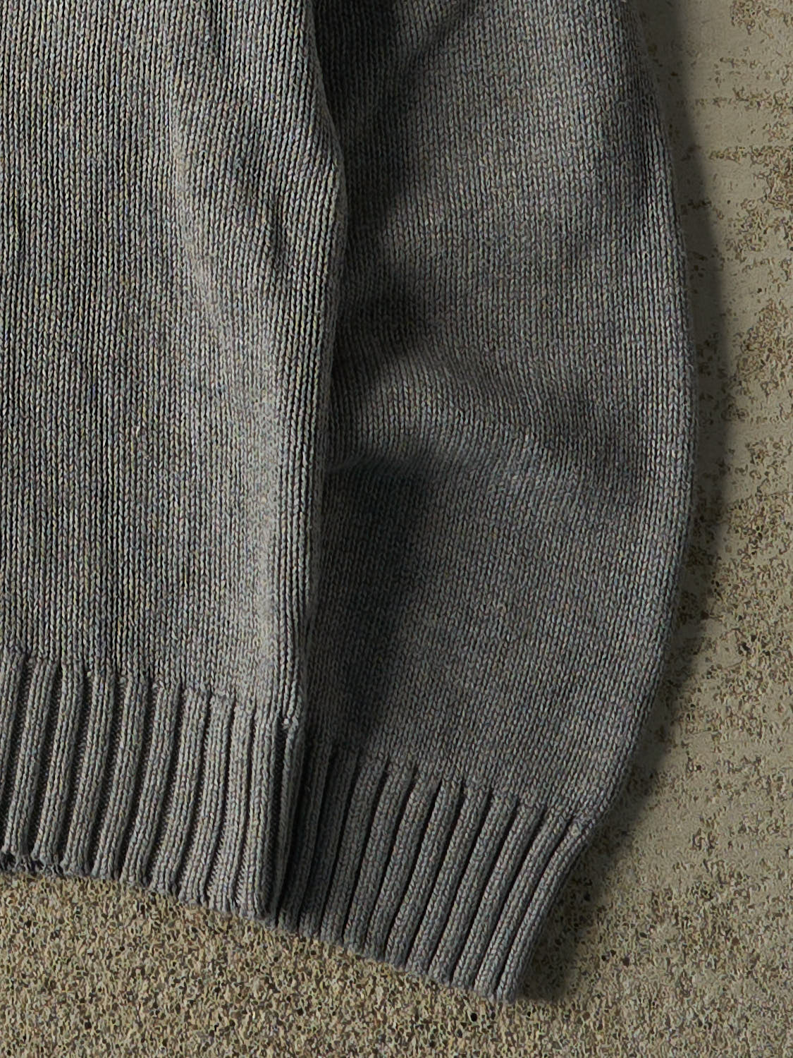 Vintage 90s Grey Chaps Embroidered Knit (L)