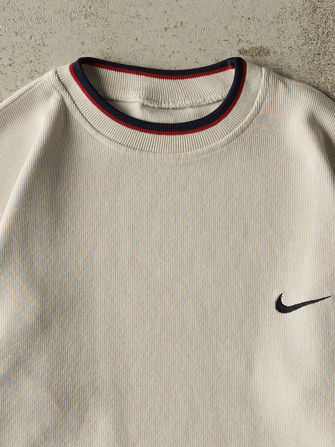 Vintage 90s White Nike Thermal Knit Long Sleeve (M/L)