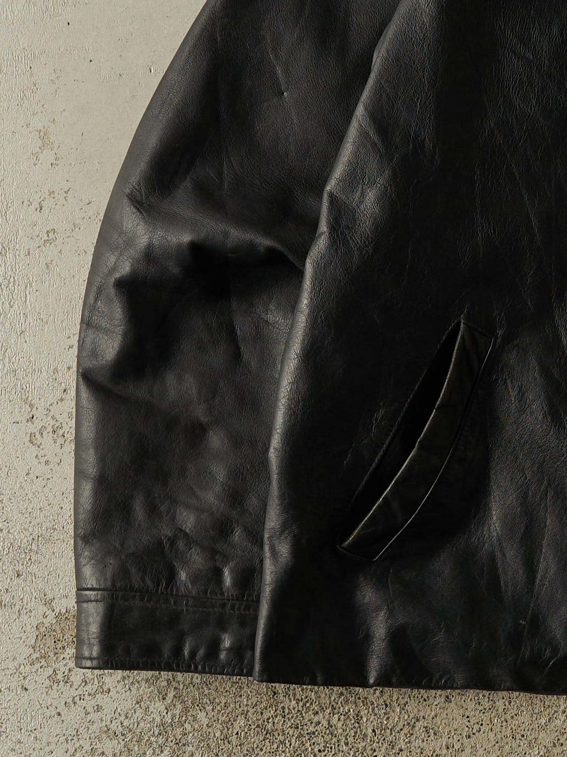 Vintage 90s Black Gap Leather Jacket (XL)