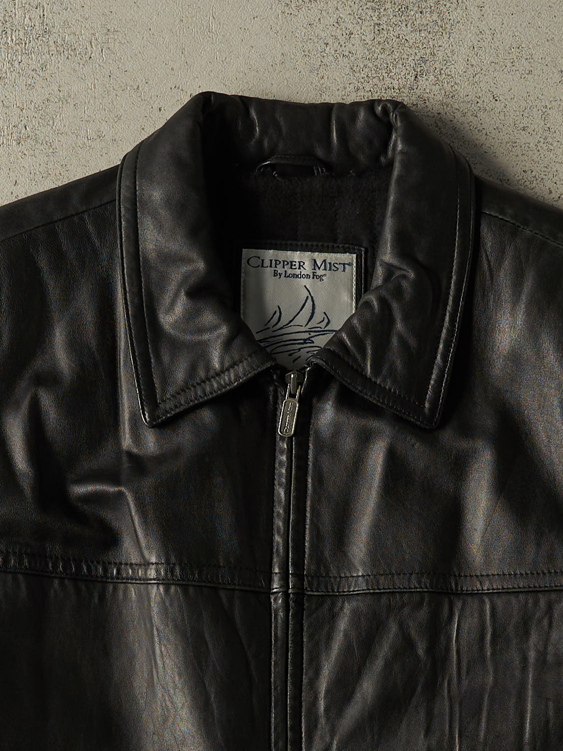 Vintage 90s Black London Fog Soft Leather Jacket (L/XL)
