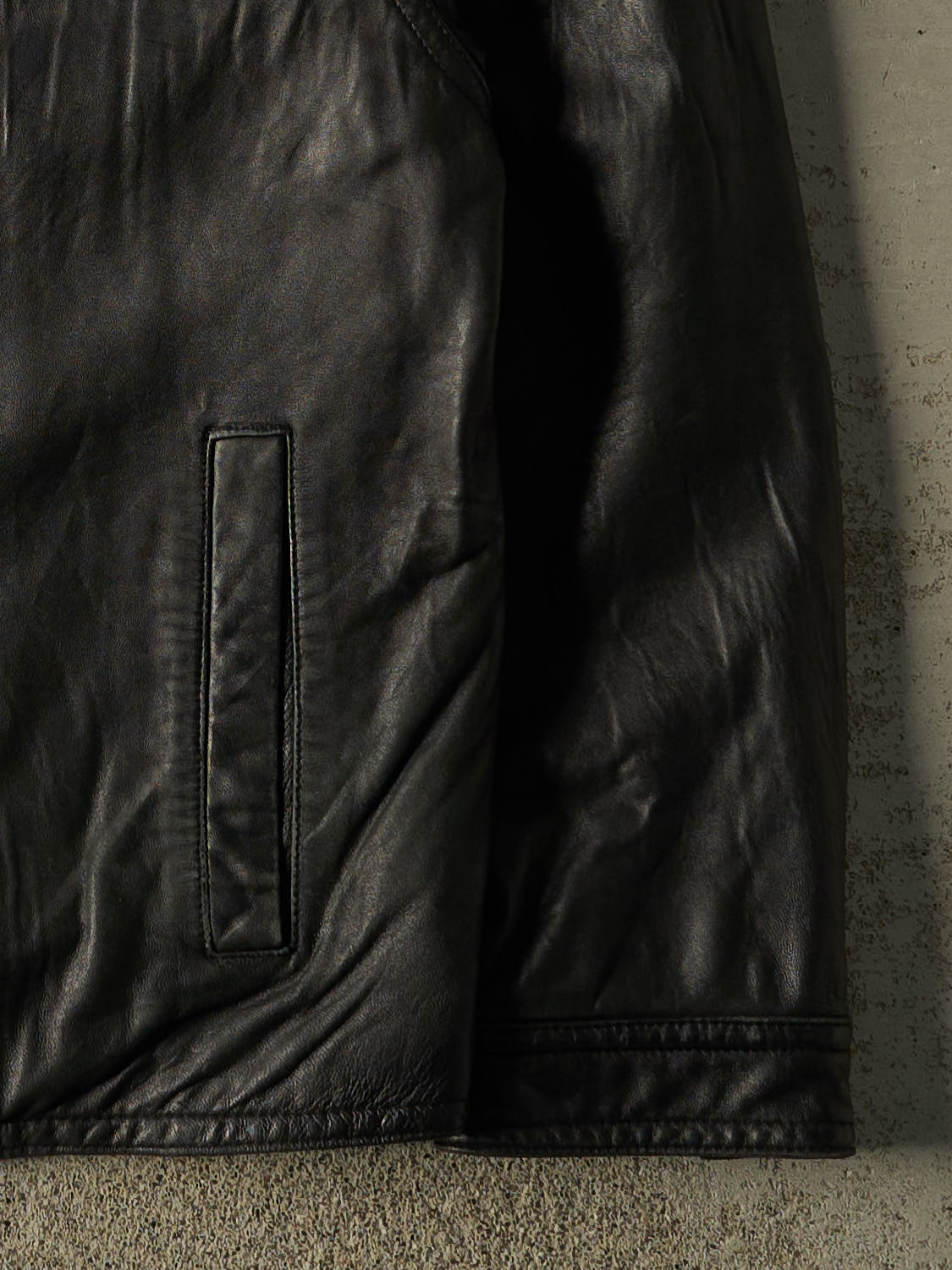 Vintage 90s Black London Fog Soft Leather Jacket (L/XL)