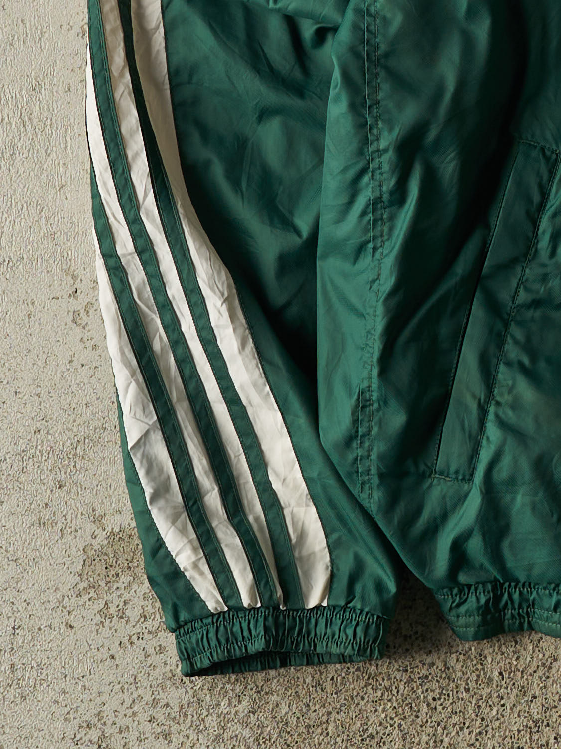 Vintage Y2K Green Adidas Windbreaker Jacket (XL/XXL)
