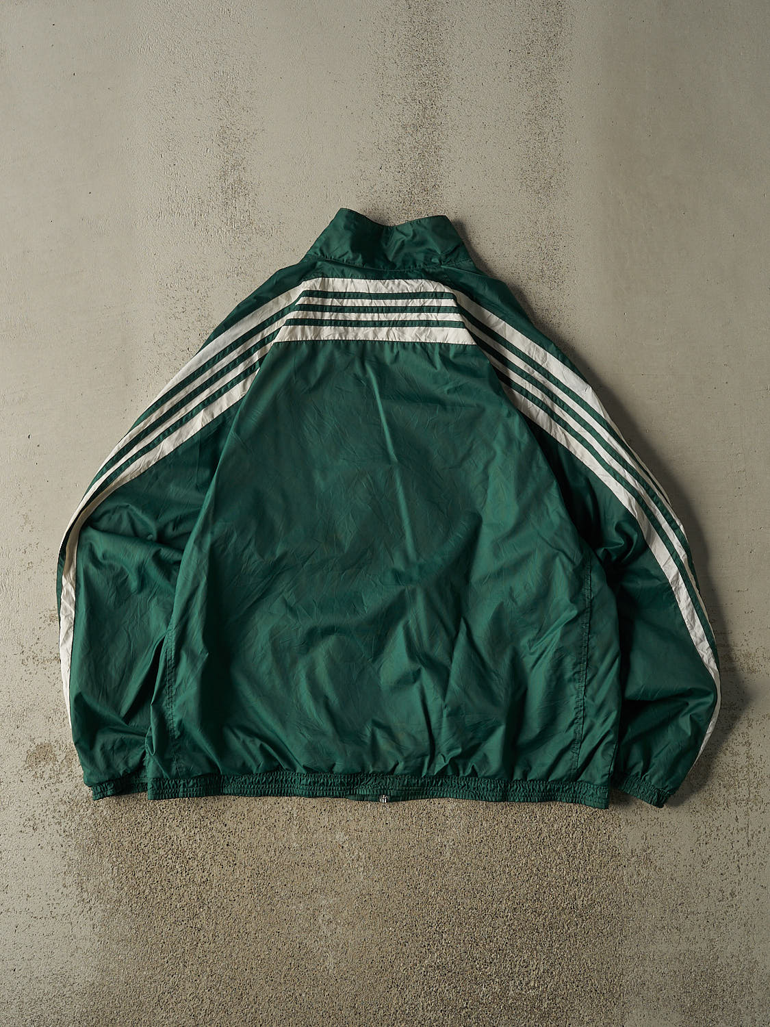 Vintage Y2K Green Adidas Windbreaker Jacket (XL/XXL)