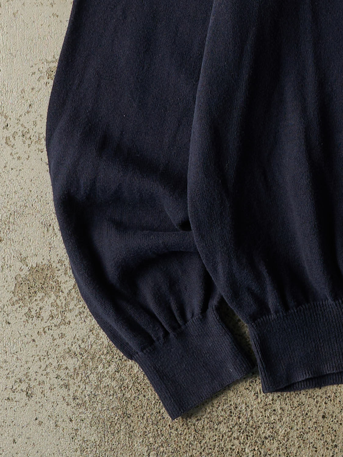 Vintage Y2K Navy Blue Tommy Hilfiger Quarter Zip Knit (L/XL)