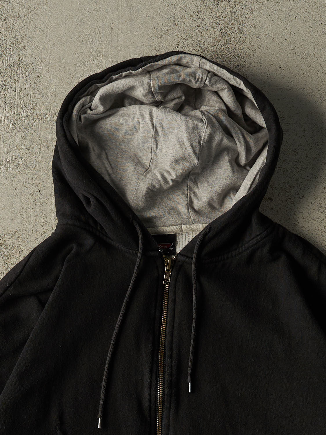 Vintage Y2K Black Dickies Thermal Lined Zip Up Hoodie (L/XL)