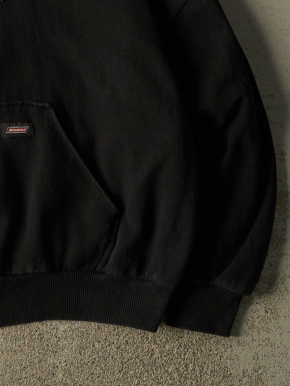 Vintage Y2K Black Dickies Thermal Lined Zip Up Hoodie (L/XL)