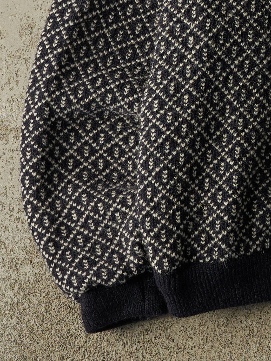 Vintage 90s Navy Blue LL Bean Wool Knit (L)