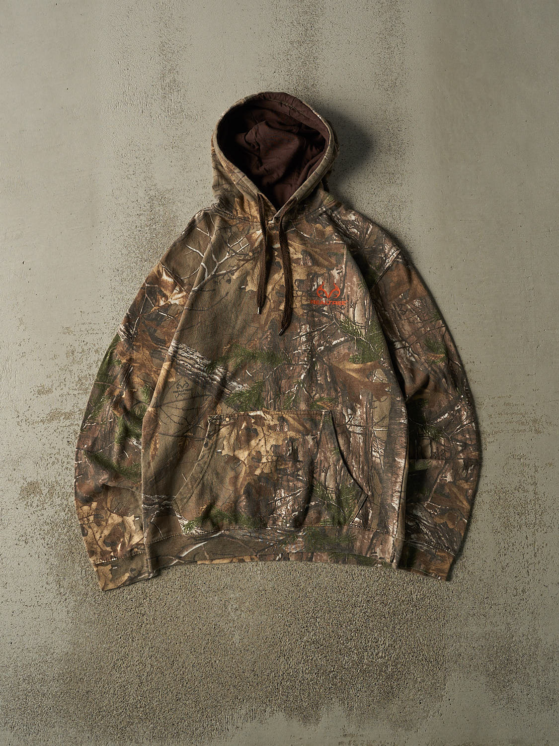 Vintage Y2K Camo Realtree Logo Hoodie (M)