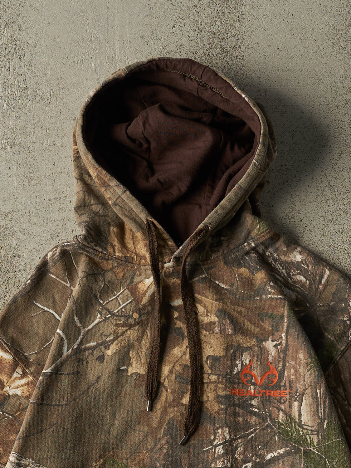 Vintage Y2K Camo Realtree Logo Hoodie (M)