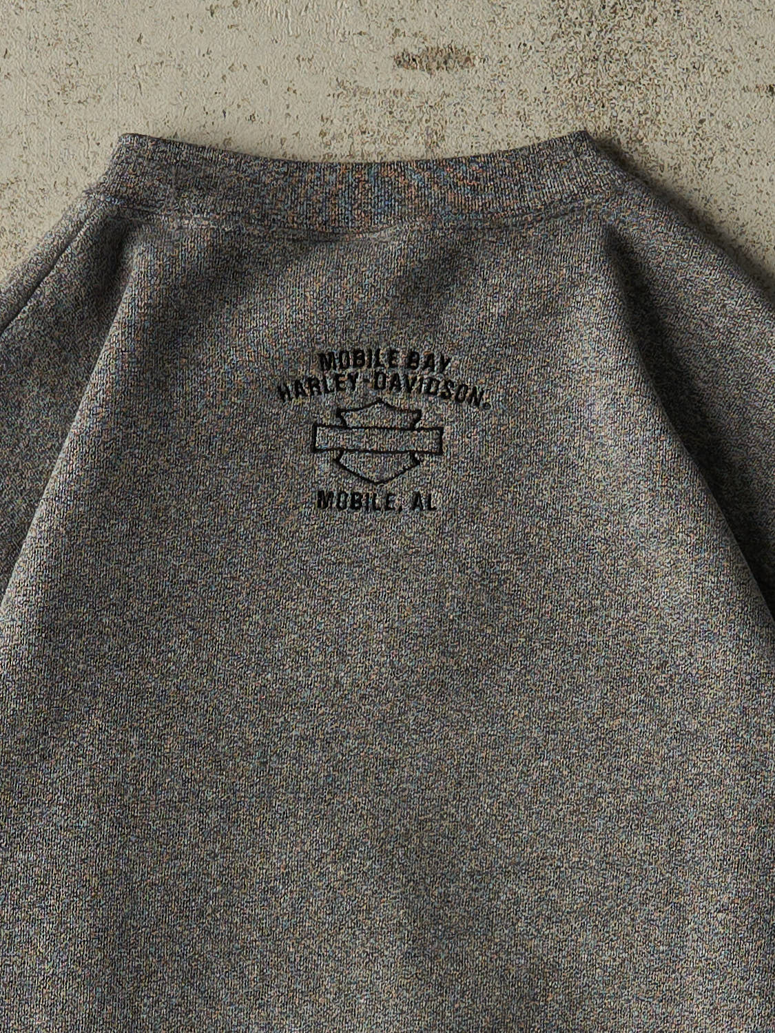 Vintage 90s Grey Harley Davidson American Classic Embroidered Crewneck (L/XL)