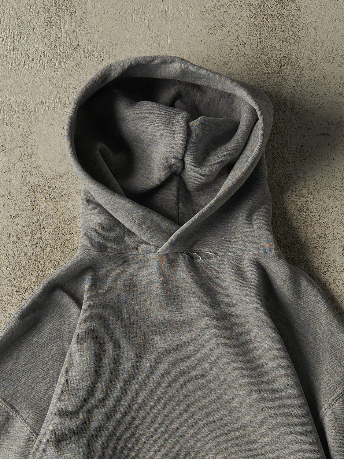 Vintage 90s Grey Russell Athletic Blank Hoodie (S/M)