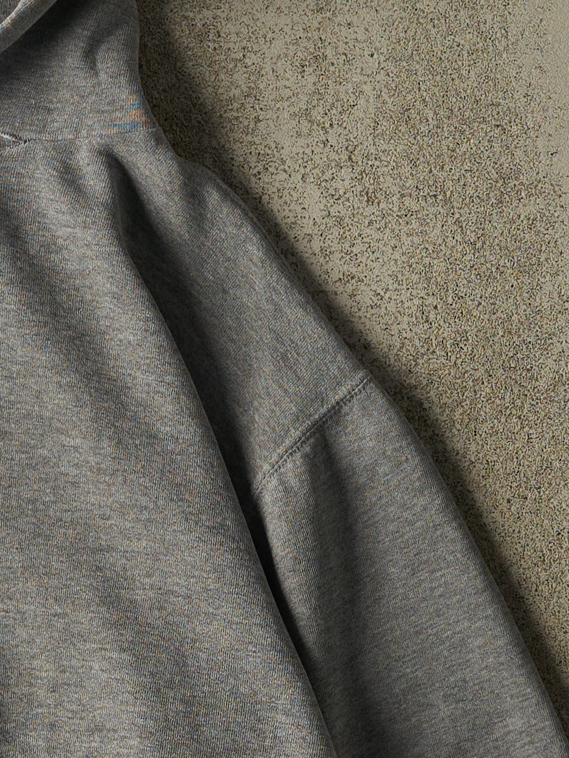 Vintage 90s Grey Russell Athletic Blank Hoodie (S/M)