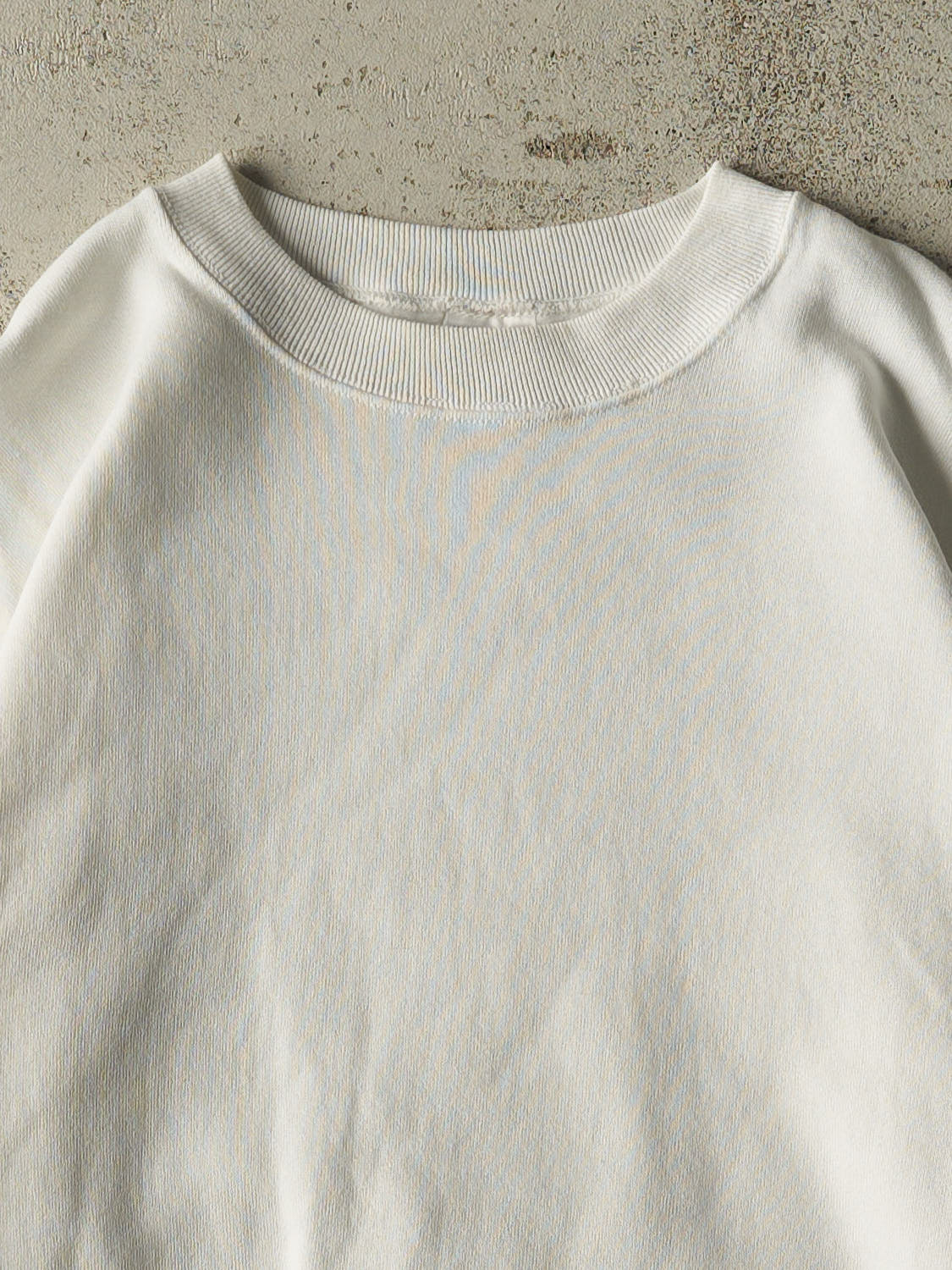 Vintage 90s White Blank Crewneck (L)