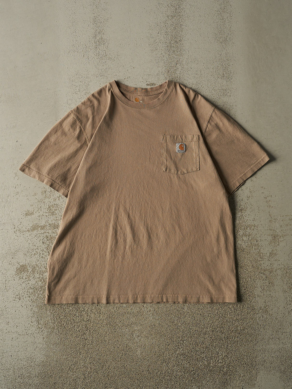 Vintage Y2K Beige Carhartt Pocket Tee (XL)