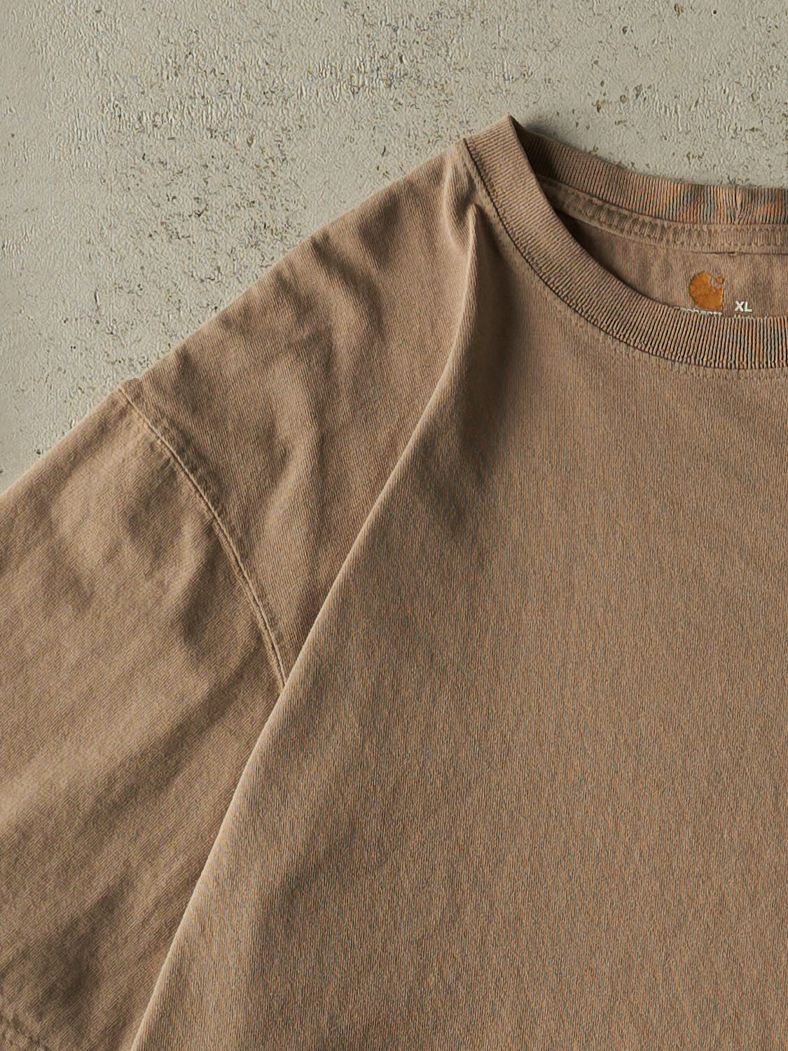 Vintage Y2K Beige Carhartt Pocket Tee (XL)
