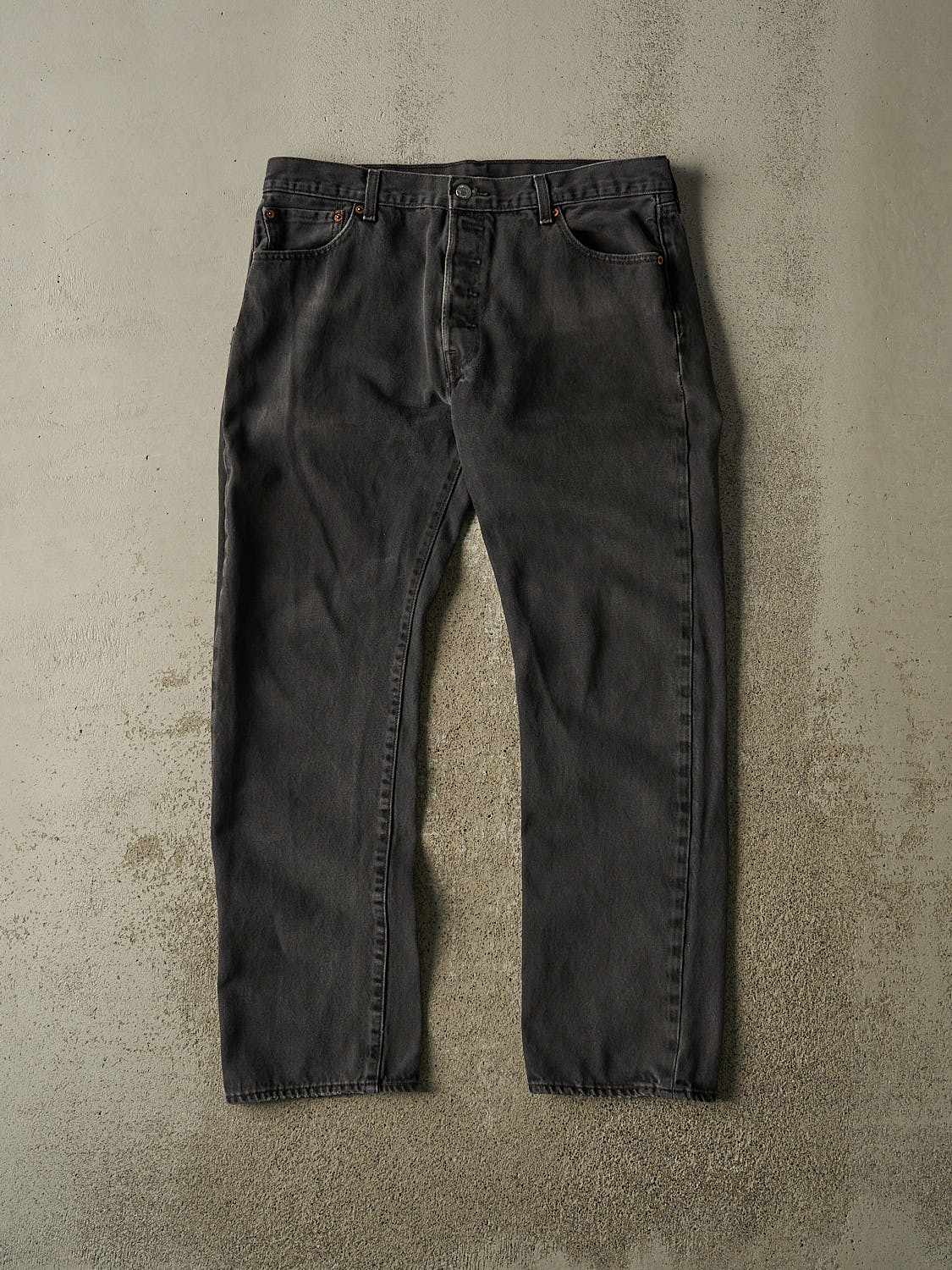 Vintage 90s Faded Black Levi's 501 Denim Pants (34x30.5)