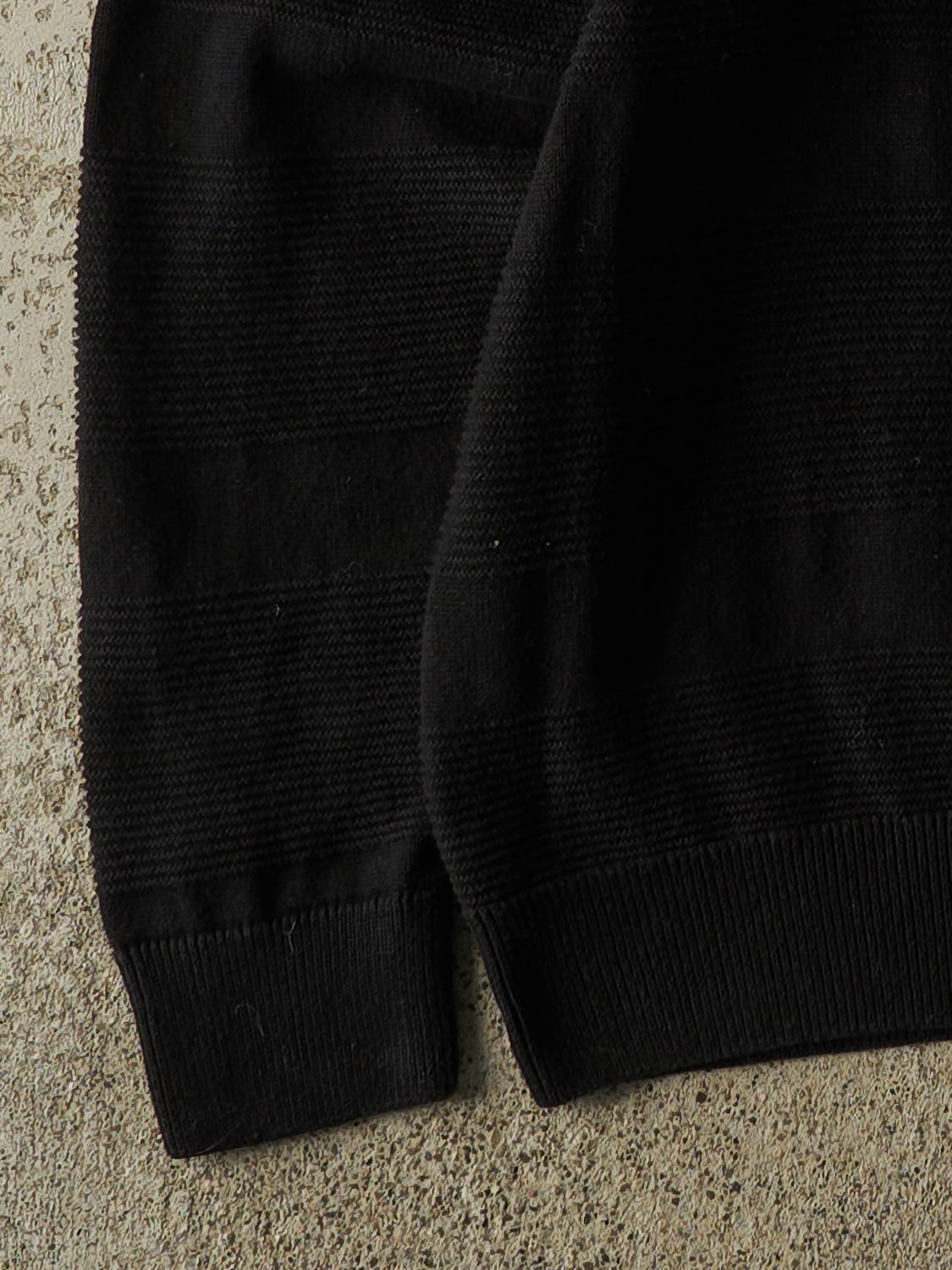 Vintage Y2K Black Chaps Quarter Zip Knit (XL)