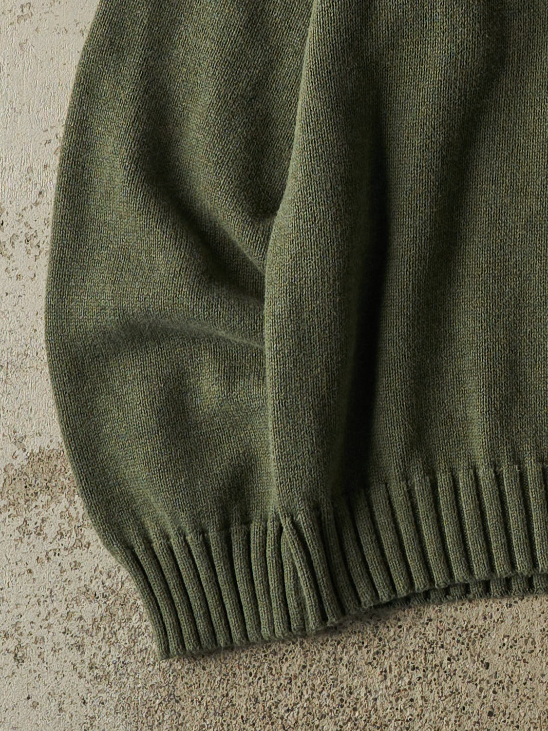 Vintage 90s Green Chaps Quarter Button Knit (L)