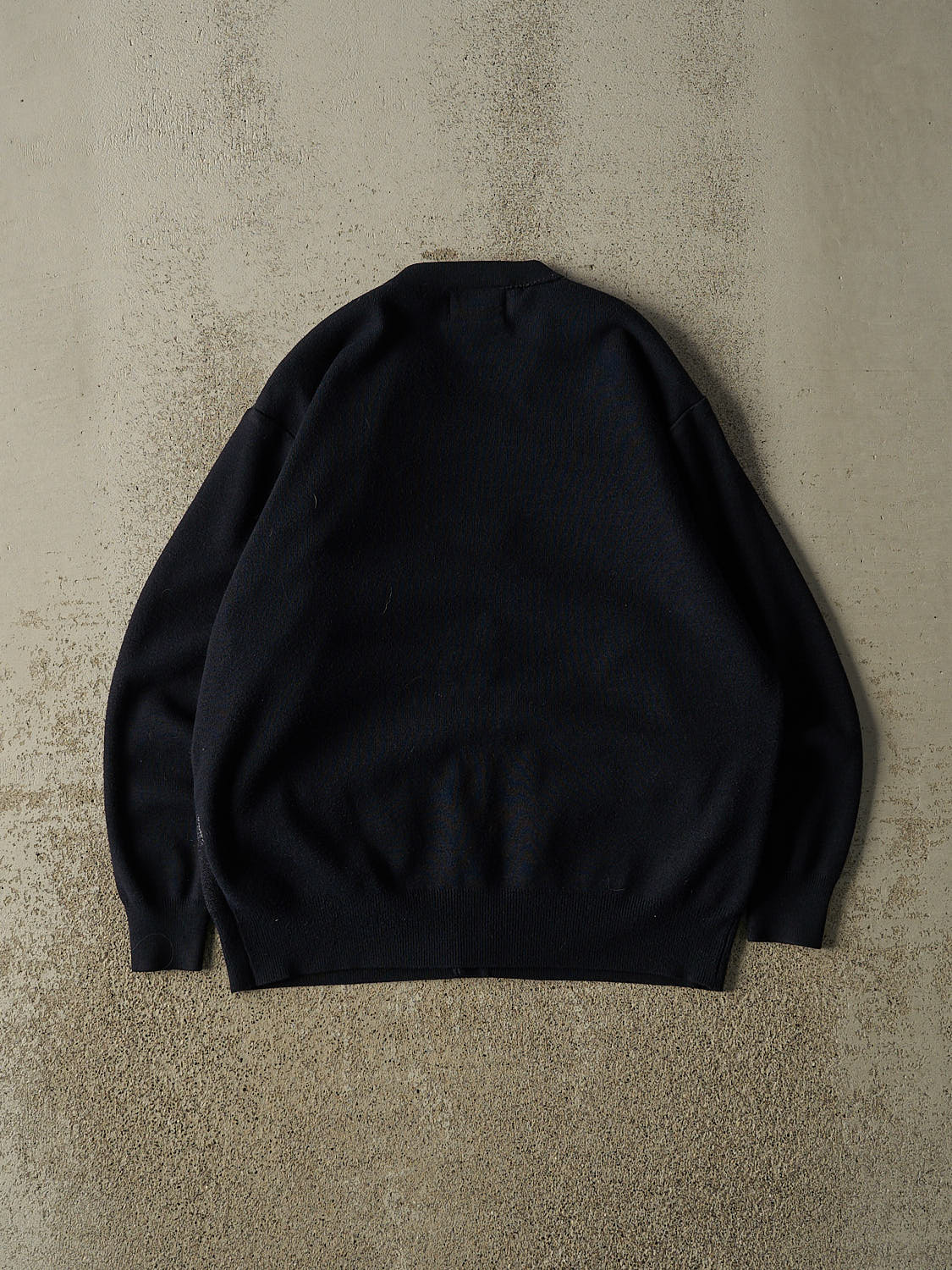 Vintage 80s Navy Blue Cardigan Knit (S/M)