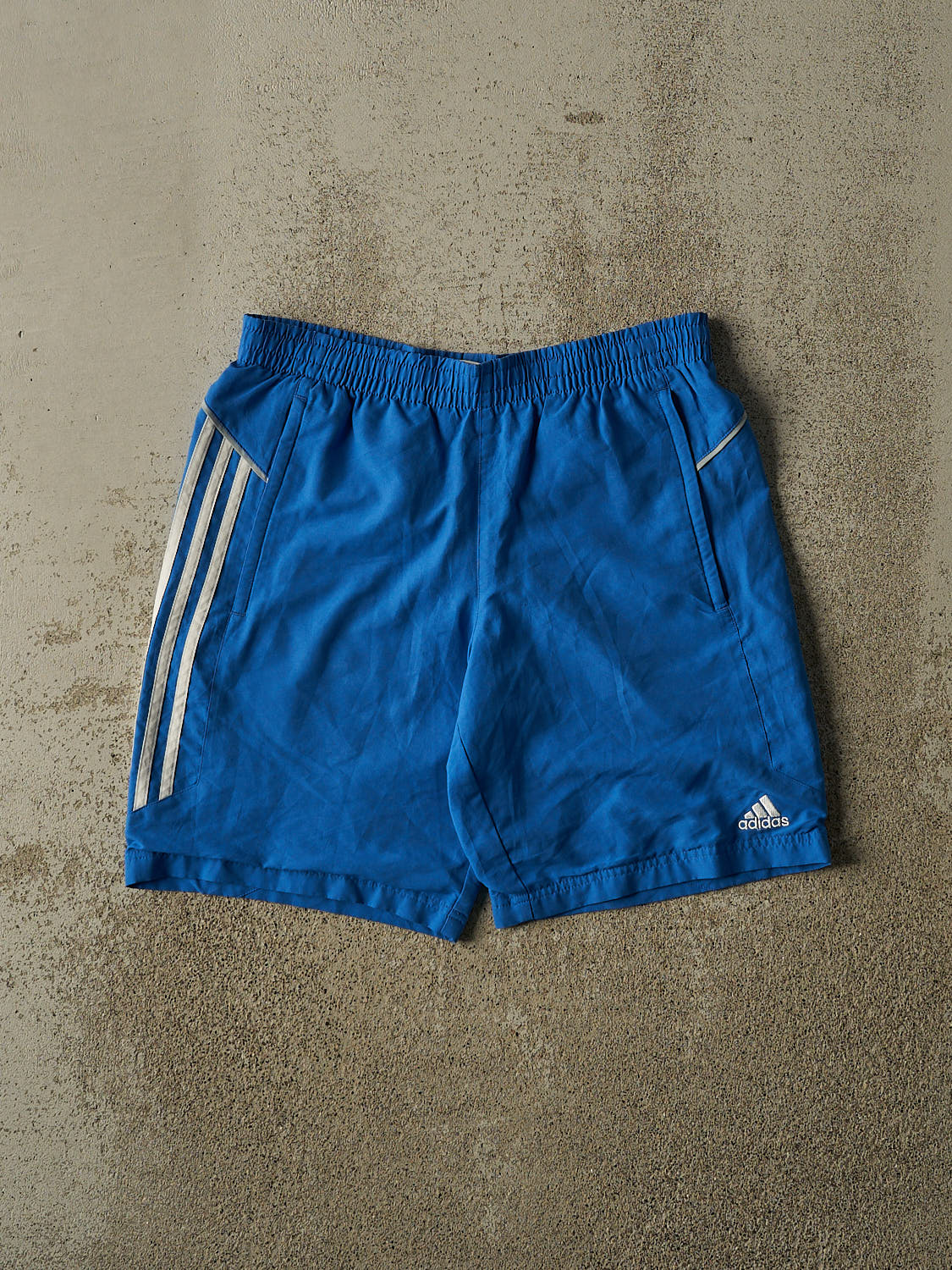 Vintage Y2K Blue Adidas Track Shorts (31x9)