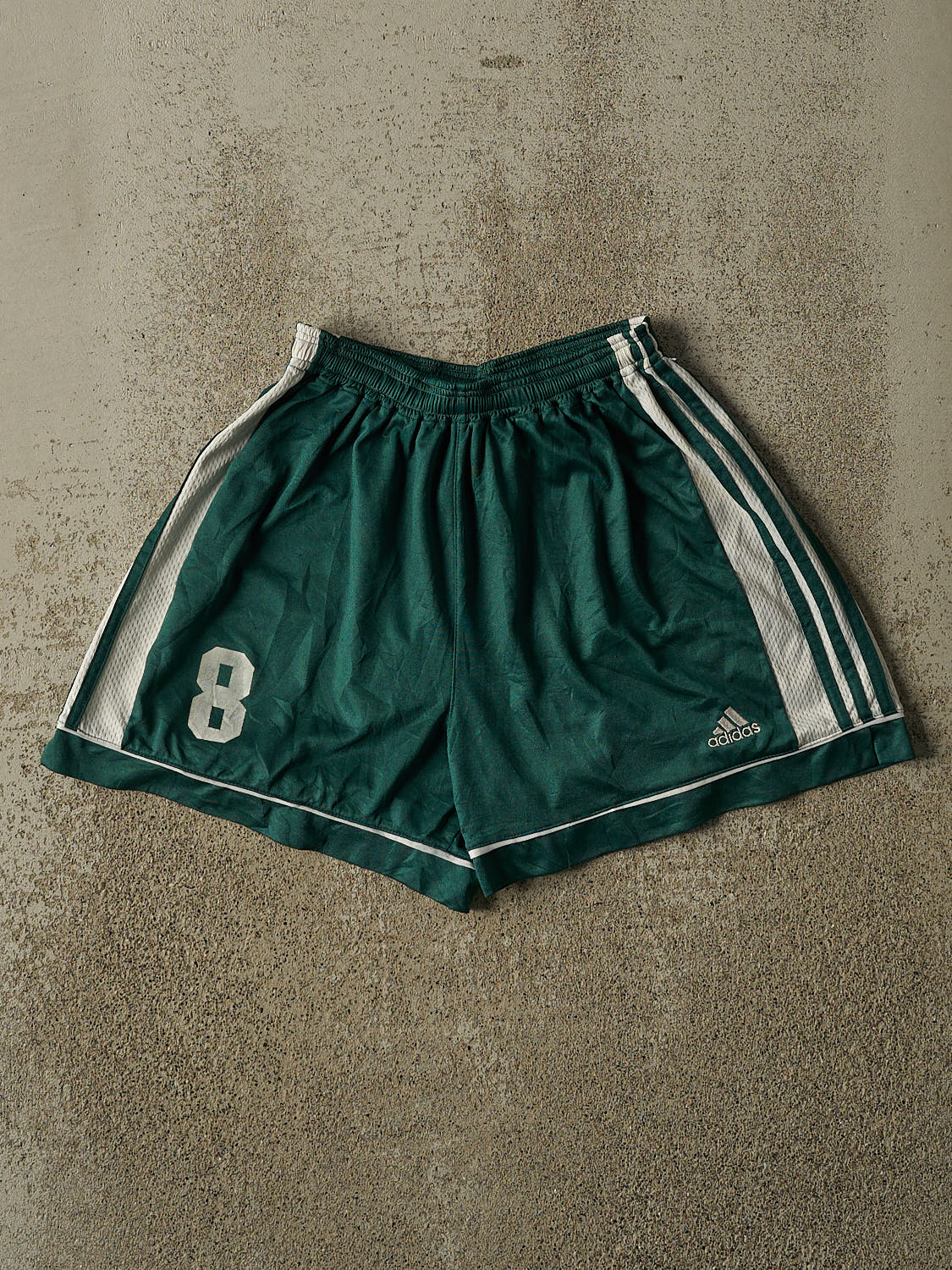 Vintage 90s Green Adidas Track Shorts (23x4)