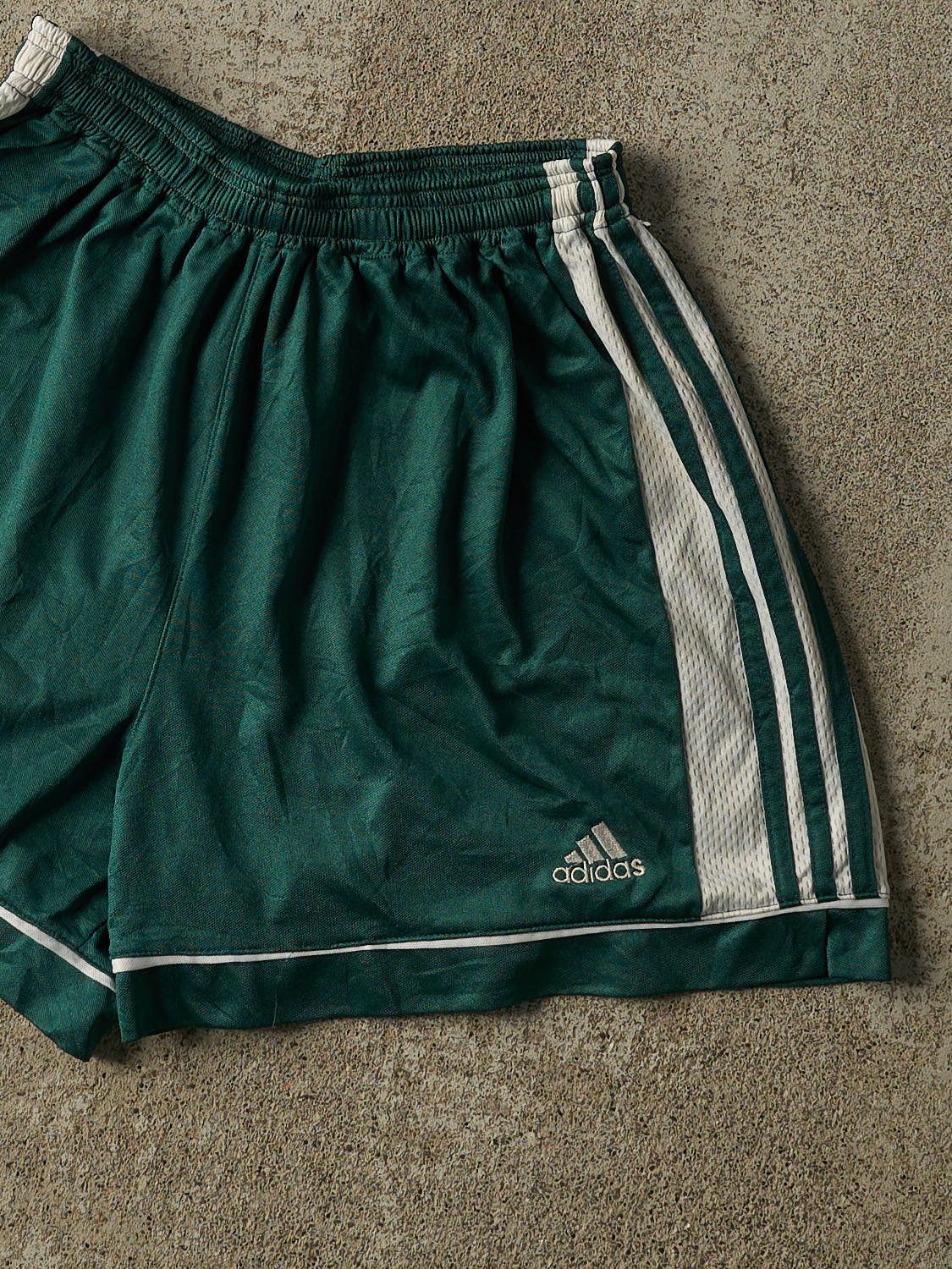Vintage 90s Green Adidas Track Shorts (23x4)
