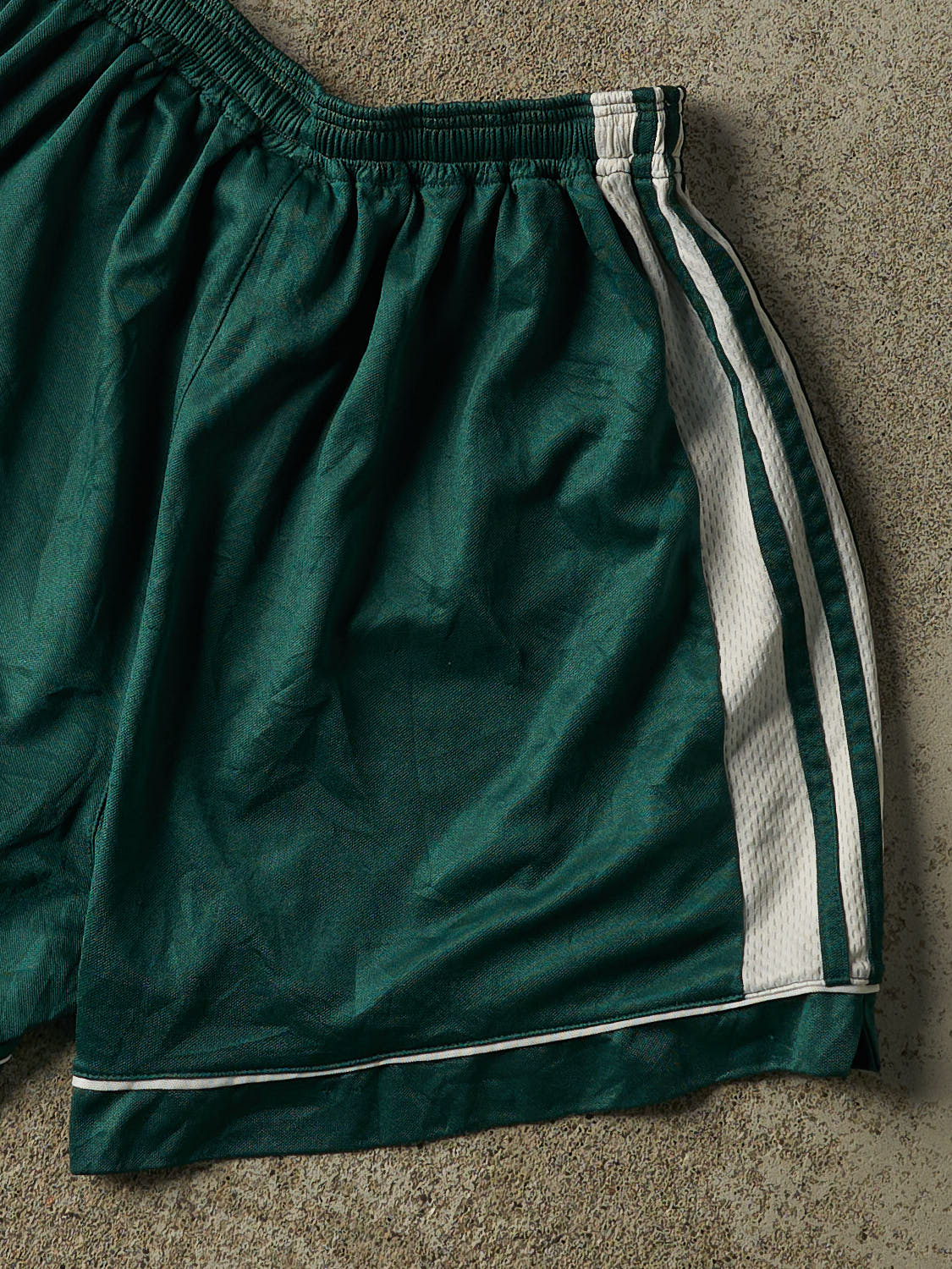 Vintage 90s Green Adidas Track Shorts (23x4)