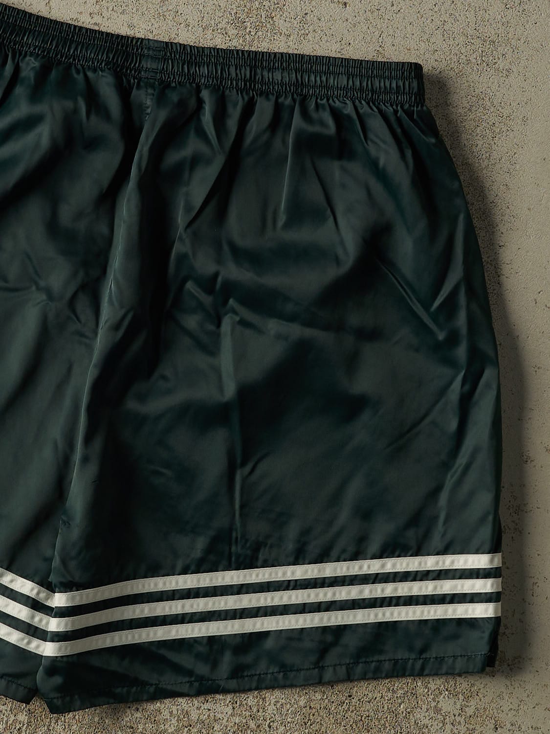 Vintage 90s Green Adidas Track Shorts (33x6)