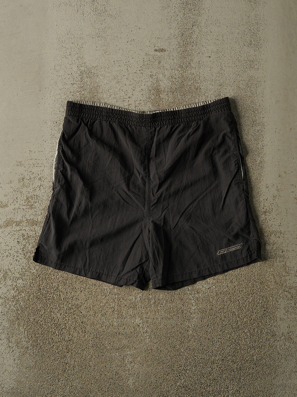 Vintage 90s Charcoal Grey Reebok Track Shorts (35x5.5)