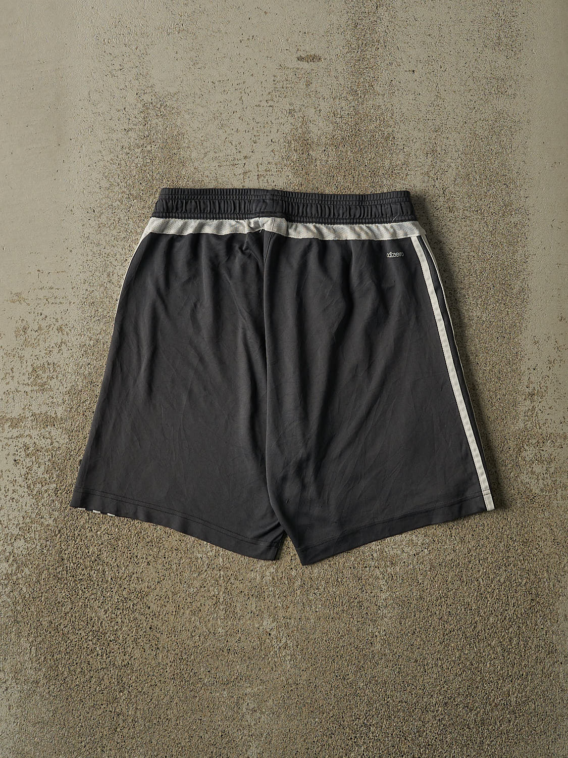 Vintage Y2K Charcoal Grey Adidas Track Shorts (26x8)