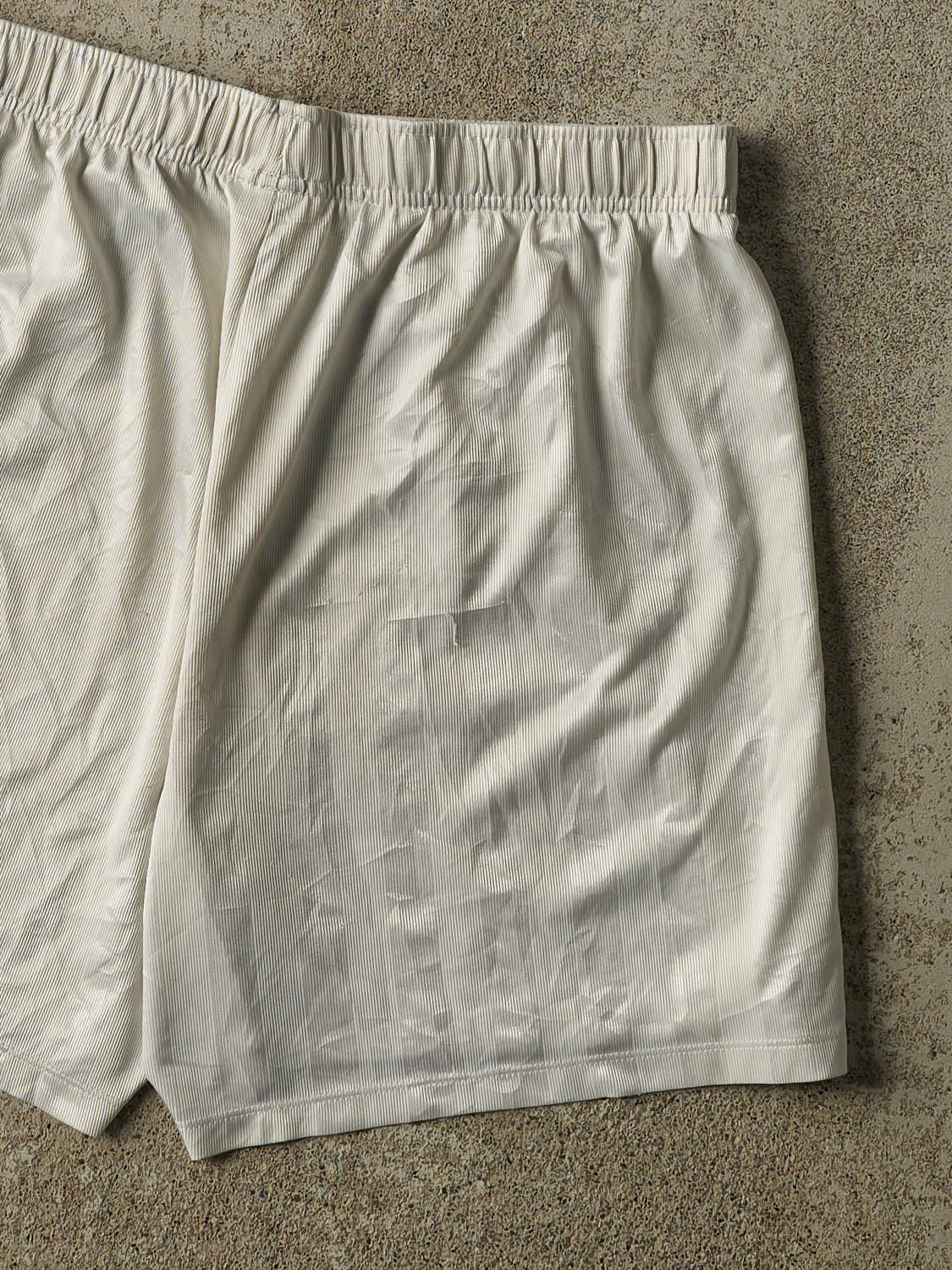 Vintage Y2K White Nike Track Shorts (32x6)