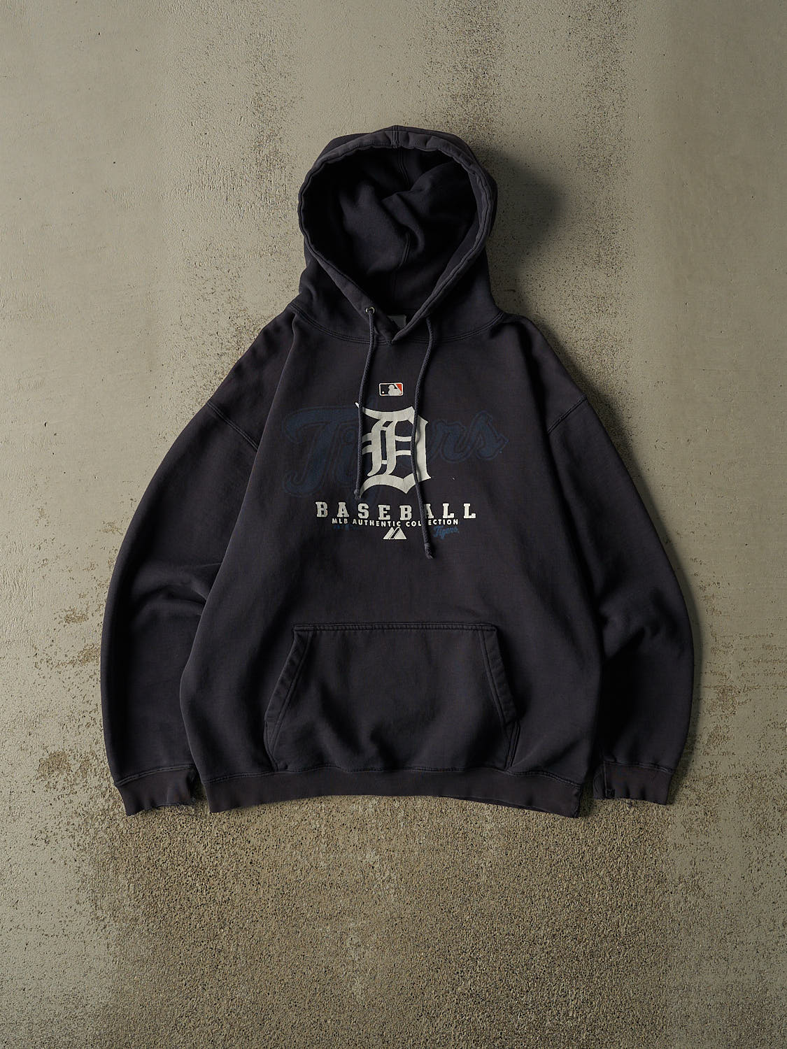 Vintage 08' Navy Blue Detroit Tigers Hoodie (M)