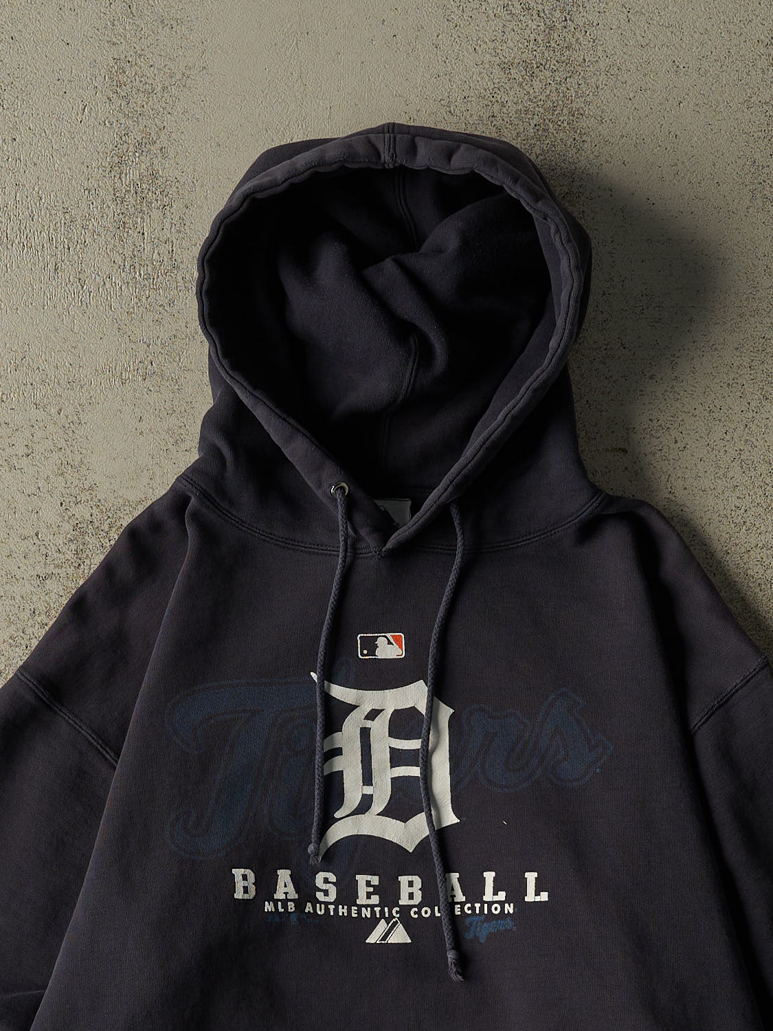 Vintage 08' Navy Blue Detroit Tigers Hoodie (M)