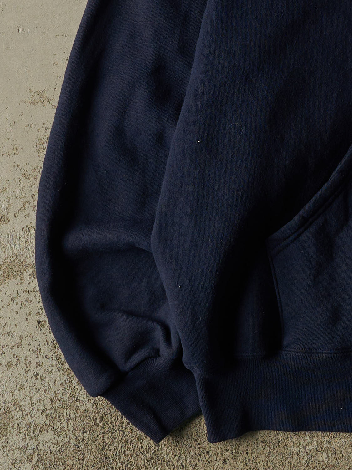 Vintage 90s Navy Blue Russell Athletic Blank Zip Up Hoodie (XXL/XXXL)