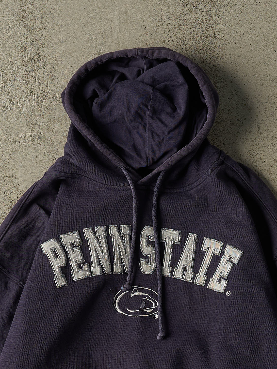 Vintage Y2K Navy Blue Penn State University Embroidered Hoodie (M/L)