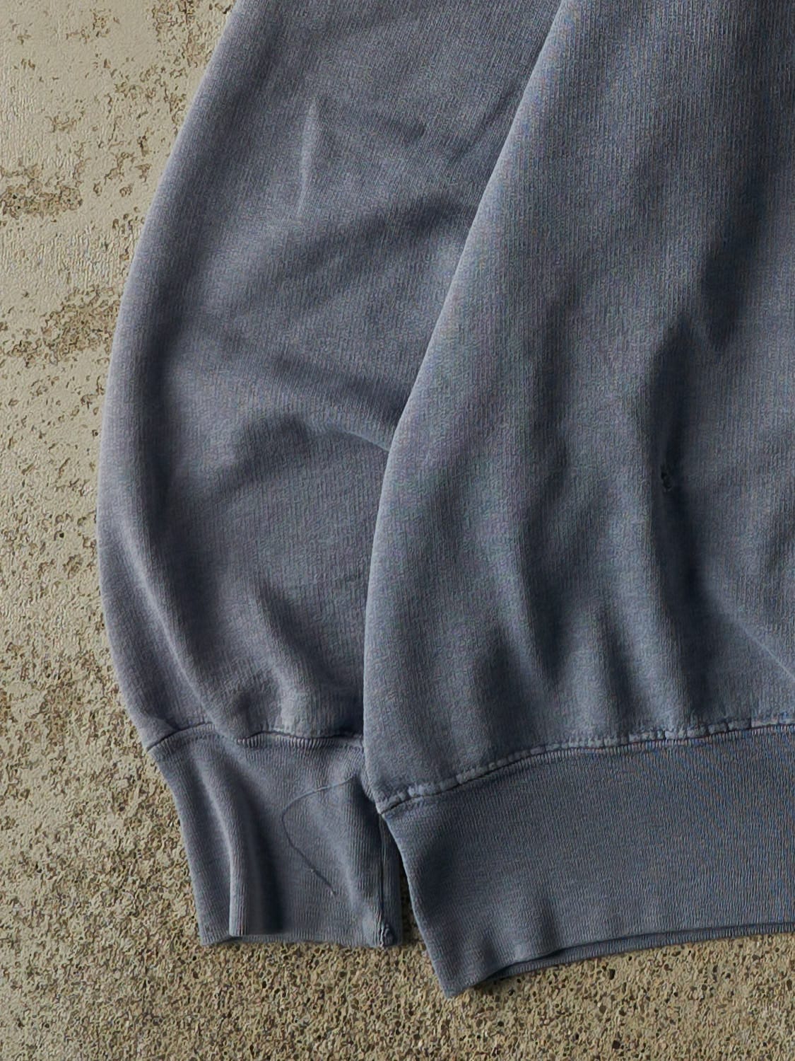 Vintage 90s Washed Blue Blank Crewneck (M)