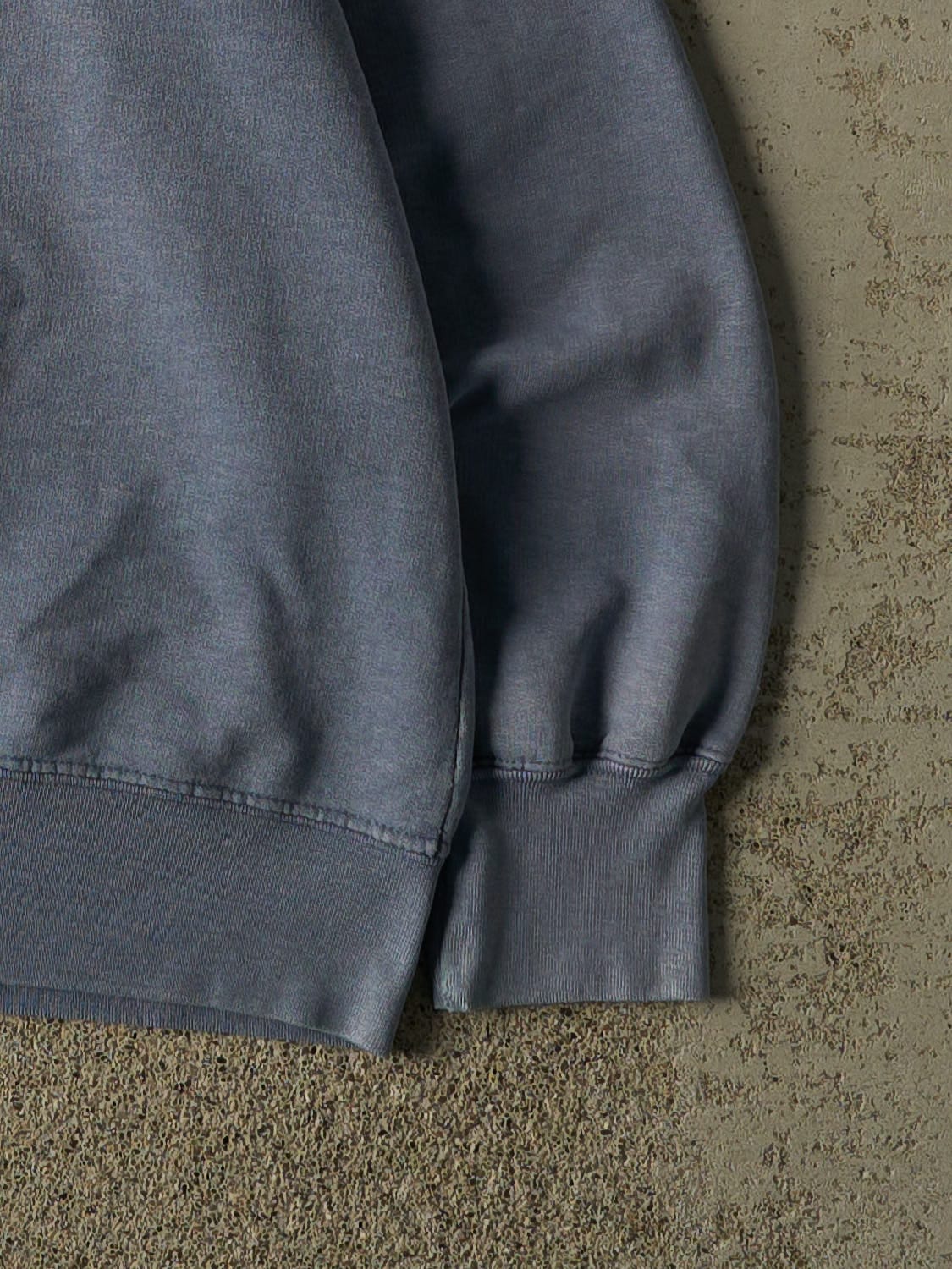 Vintage 90s Washed Blue Blank Crewneck (M)