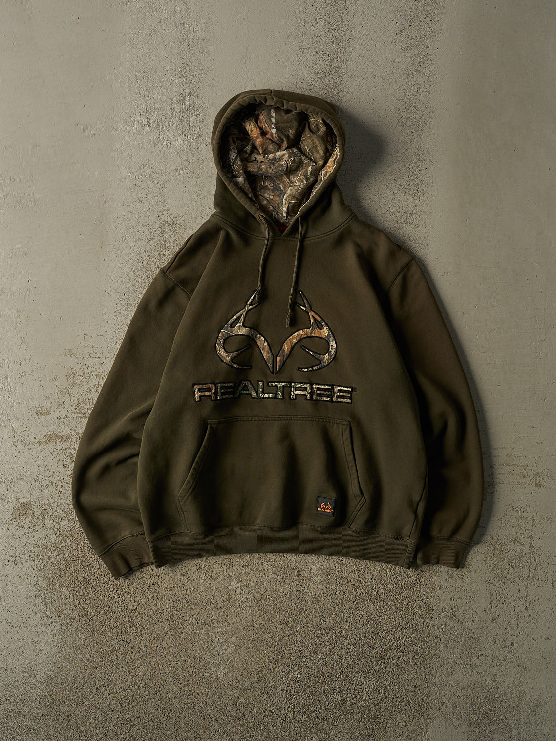 Vintage Y2K Green Realtree Embroidered Hoodie (M/L)