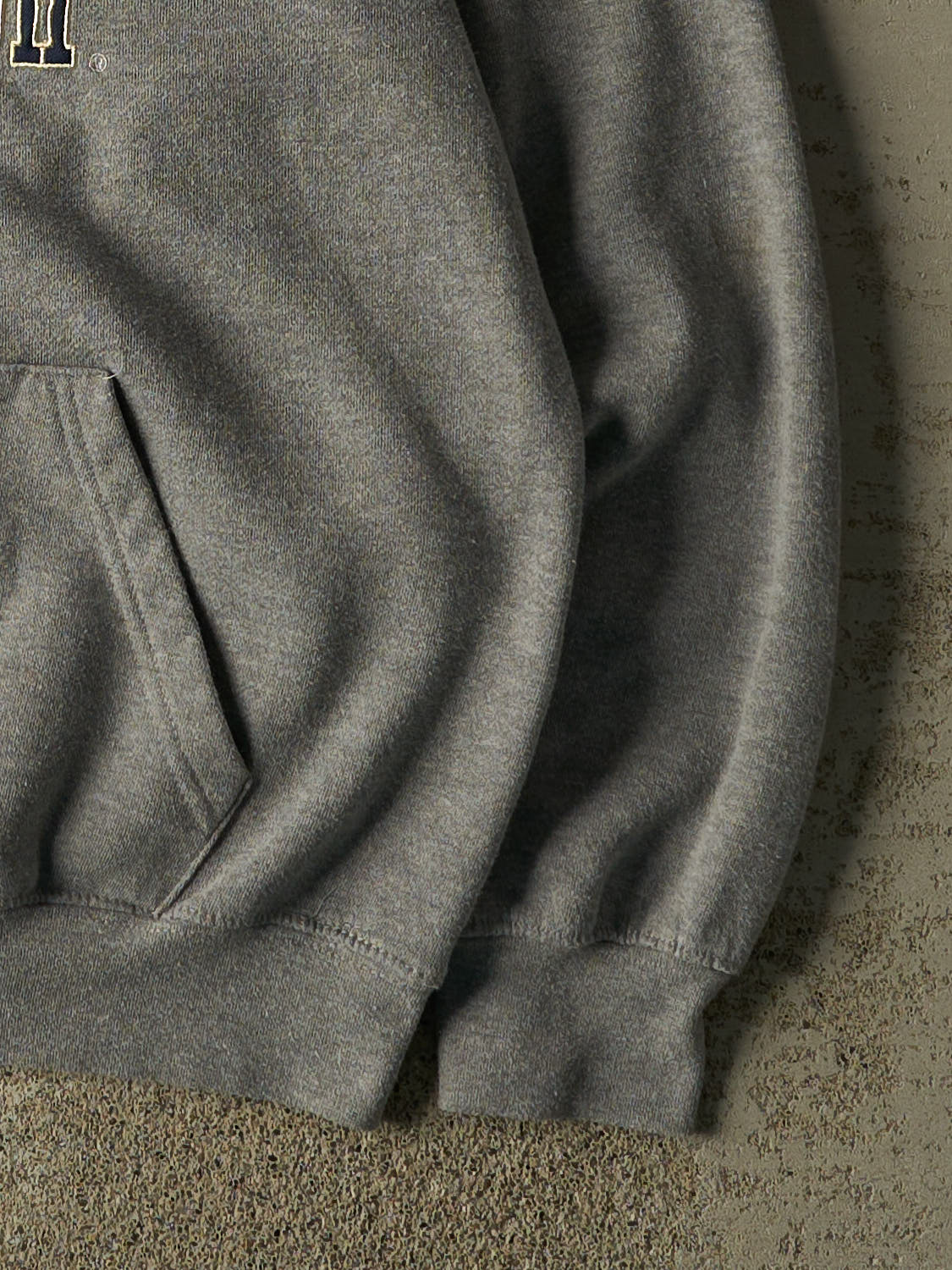 Vintage 90s Grey University of Notre Dame Hoodie (L)