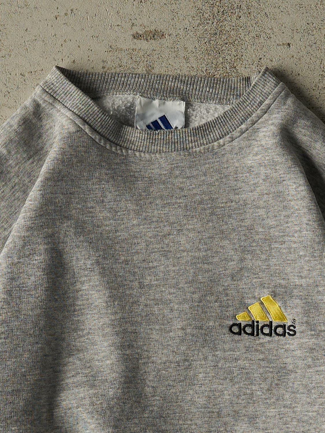Vintage 90s Grey Adidas Embroidered Crewneck (M/L)