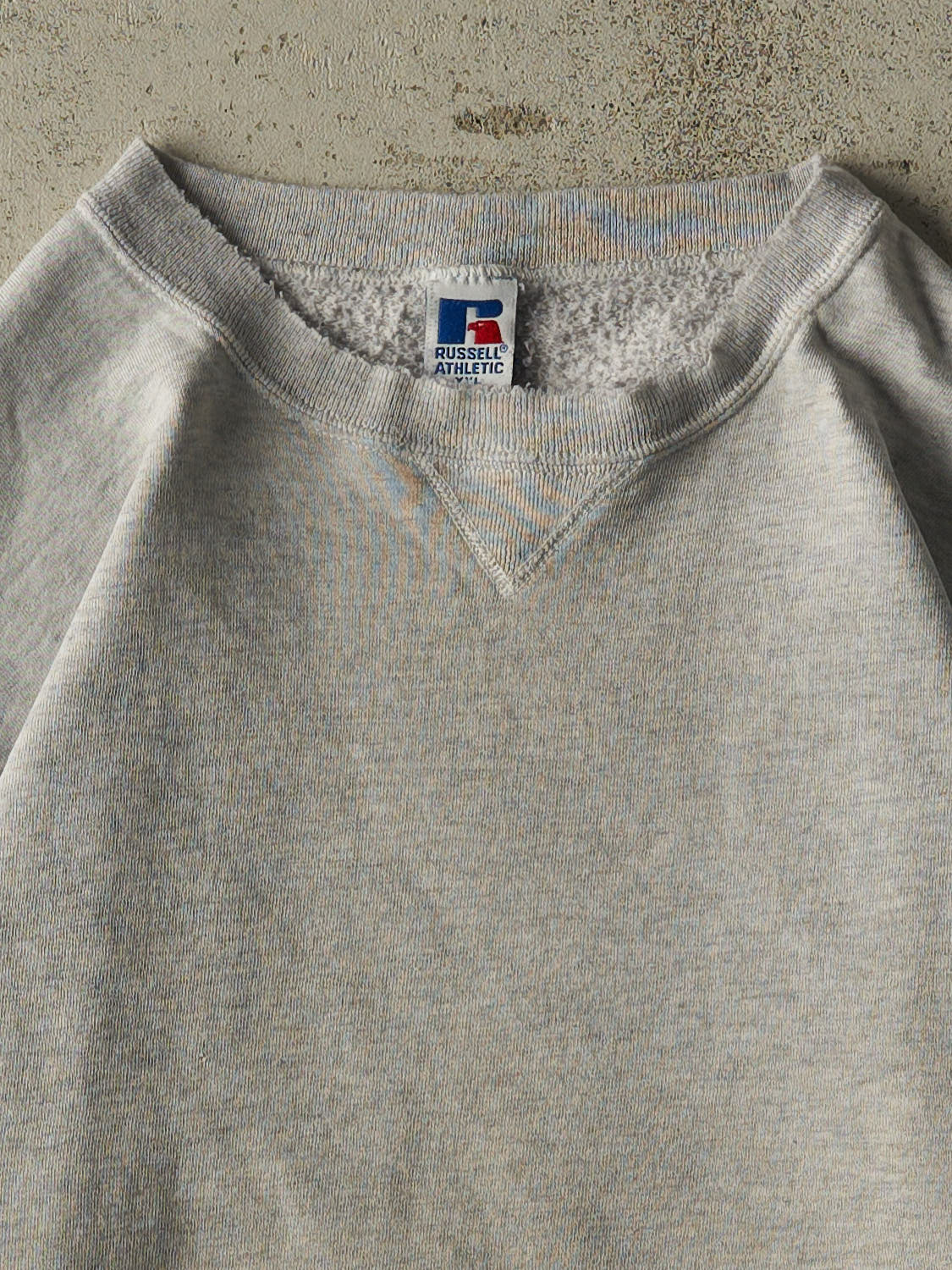 Vintage 90s Heather Grey Russell Athletic Blank Crewneck (L/XL)