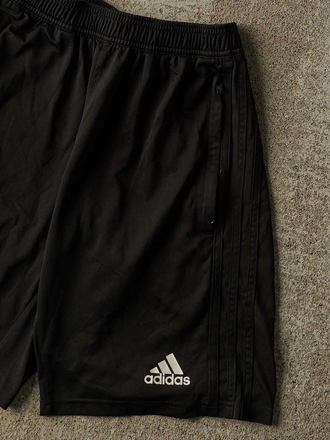 Vintage Y2K Black Adidas Track Shorts (23x9)