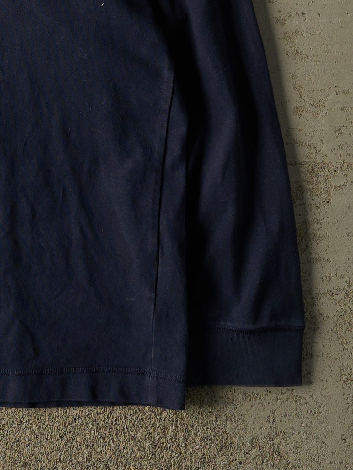 Vintage Y2K Navy Blue Nike Embroidered Mock Neck Long Sleeve (XL)