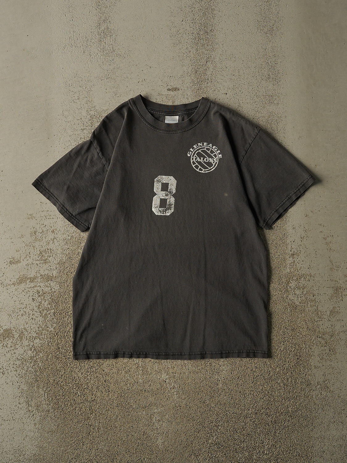 Vintage Y2K Charcoal Grey Glen Eagle Talons Tee (S/M)