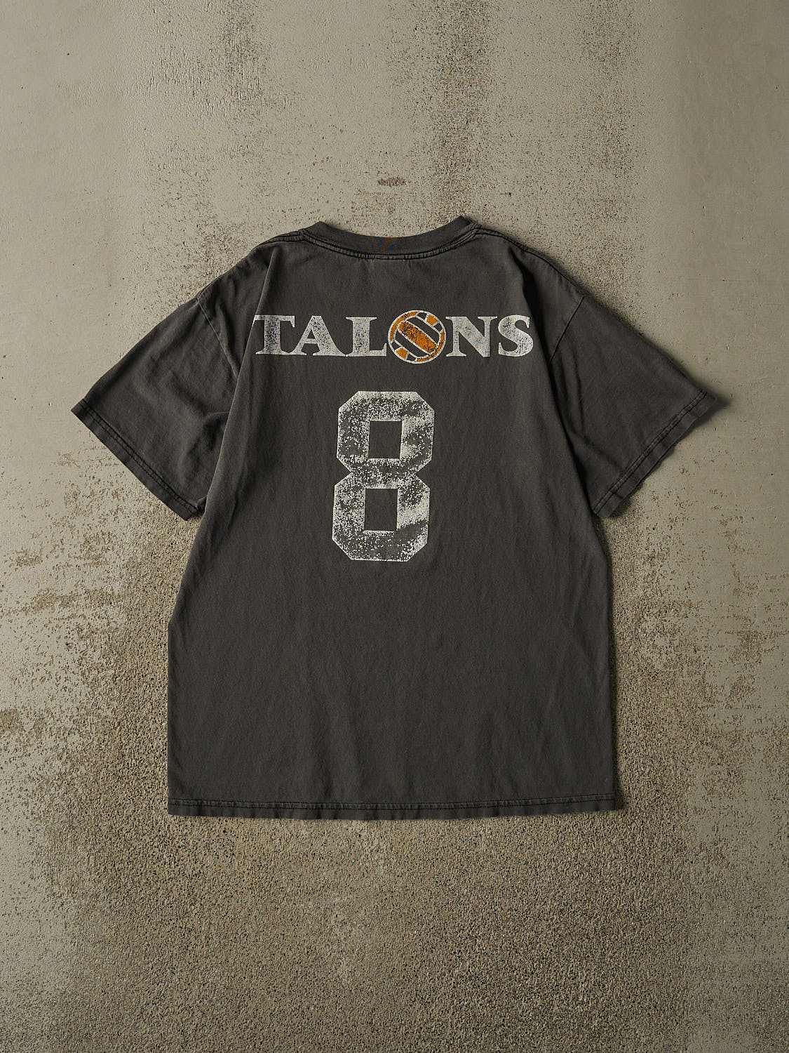 Vintage Y2K Charcoal Grey Glen Eagle Talons Tee (S/M)