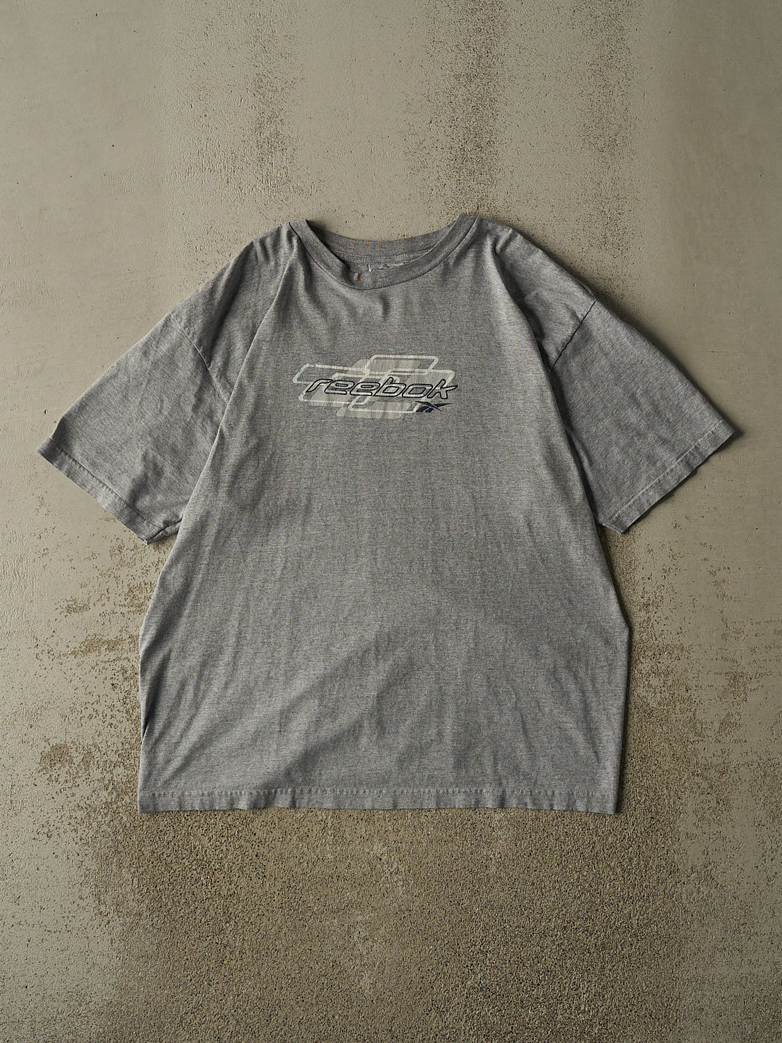 Vintage 90s Grey Reebok Logo Tee (XL)