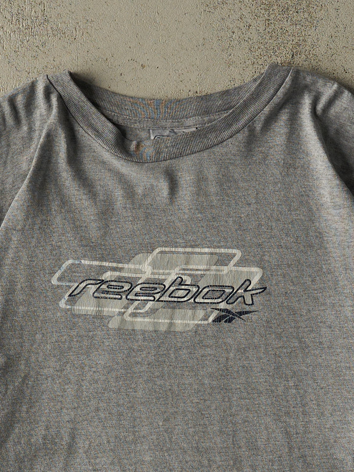 Vintage 90s Grey Reebok Logo Tee (XL)