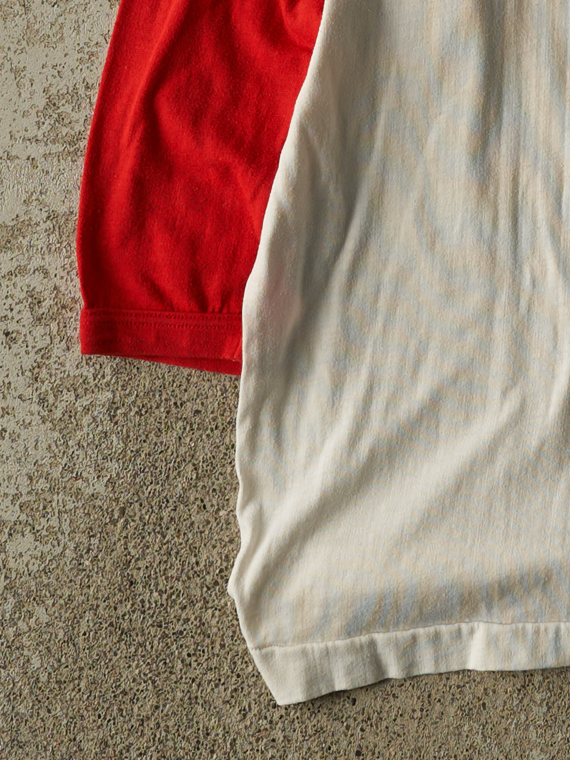 Vintage 70s White Raglan NADC Long Sleeve (S/M)