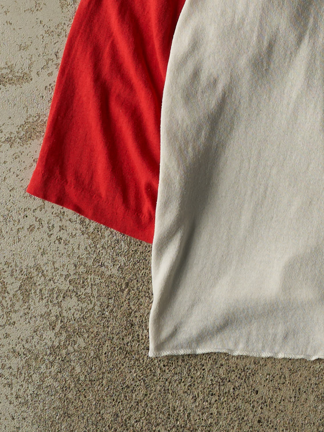 Vintage 80s White Raglan Long Sleeve (S/M)