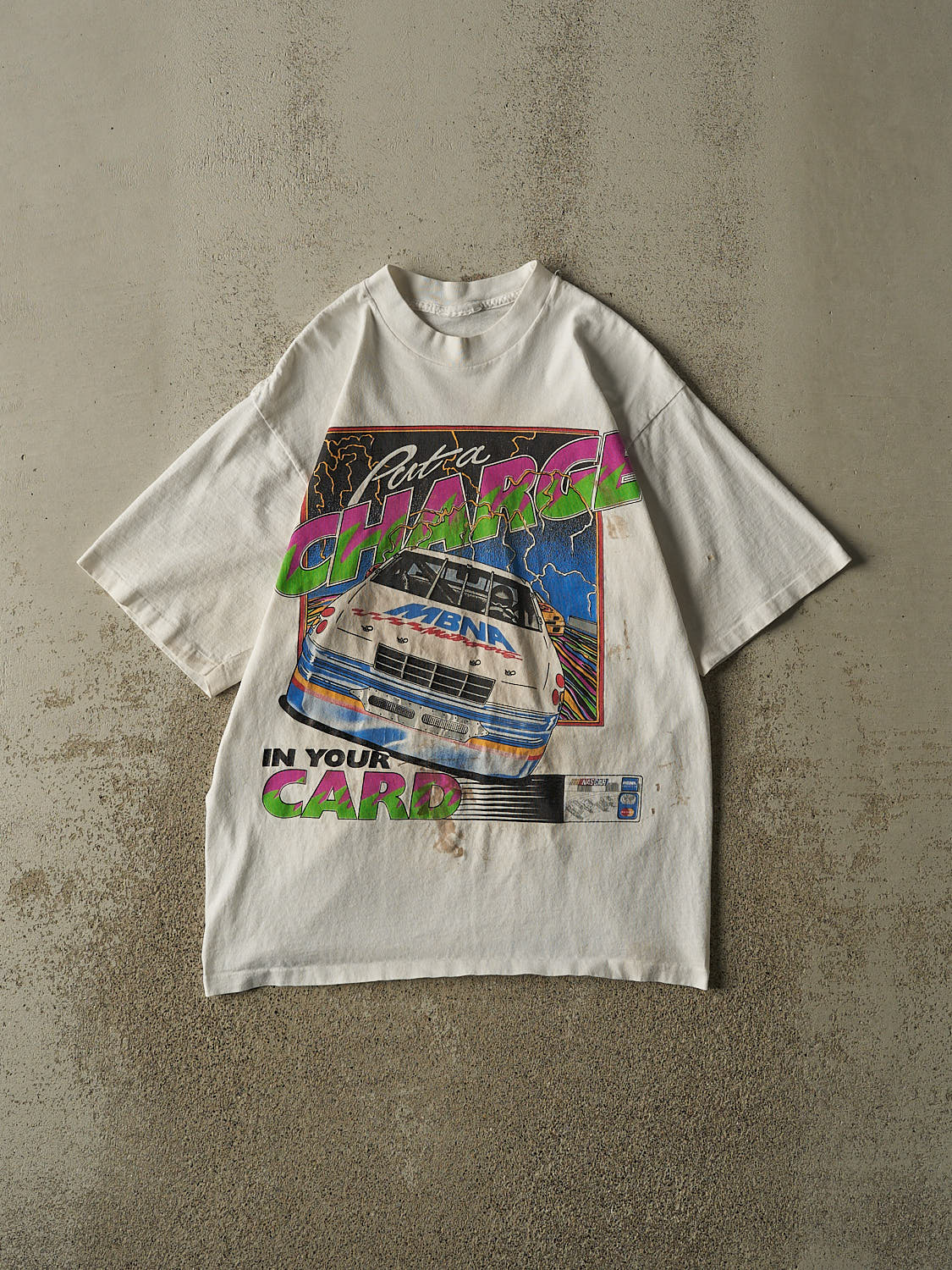Vintage 94' White Nascar Single Stitch Tee (M/L)